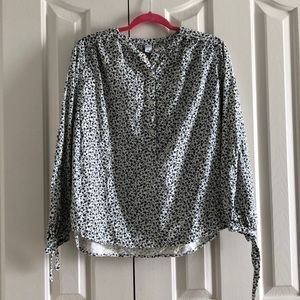 Old Navy Floral Corduroy Blouse